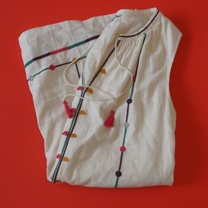 Madewell Size Large Dress with Tassels